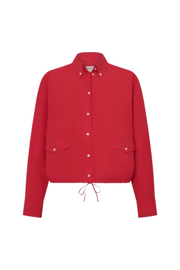 Oroton Poplin Drawstring Shirt - Oroton Tops - Australian Heritage Luxury - Shop at Luxury Shoes 