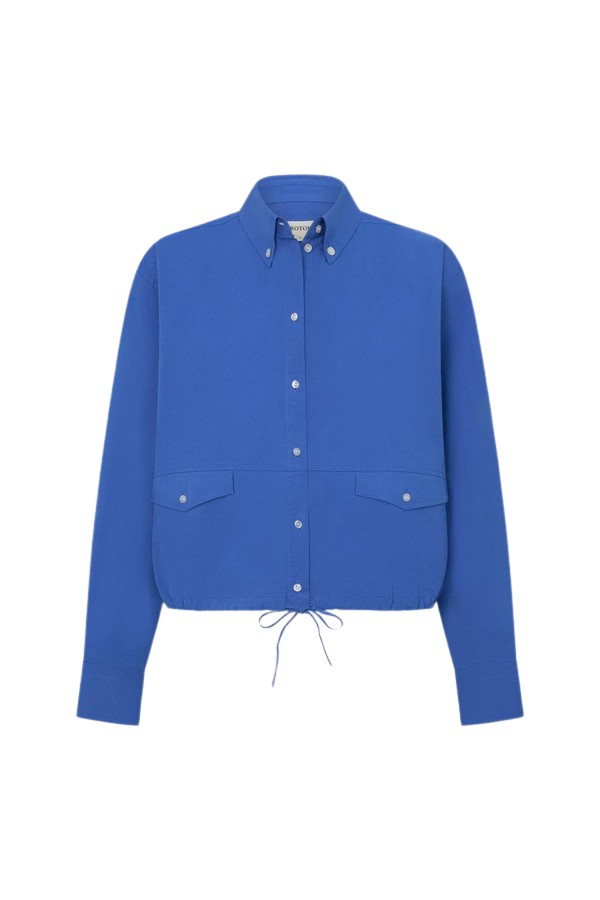 Oroton Poplin Drawstring Shirt - Oroton Tops - Australian Heritage Luxury - Shop at Luxury Shoes 