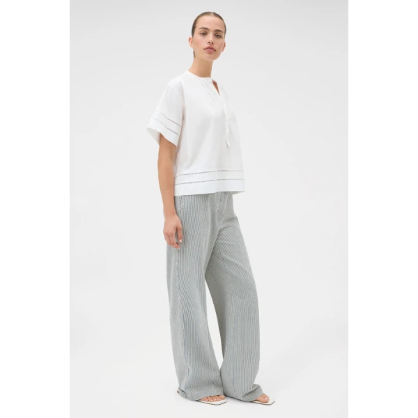 Oroton Railroad Folk Straight Leg Pant - Oroton Pants - Australian Heritage Luxury - Shop at Luxury Shoes 