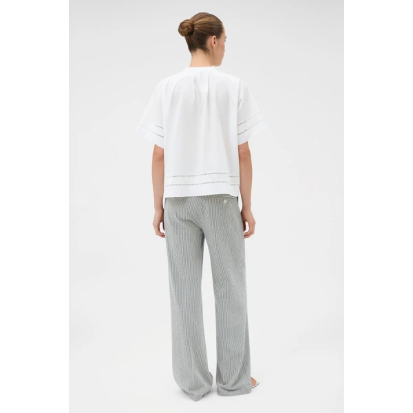 Oroton Railroad Folk Straight Leg Pant - Oroton Pants - Australian Heritage Luxury - Shop at Luxury Shoes 