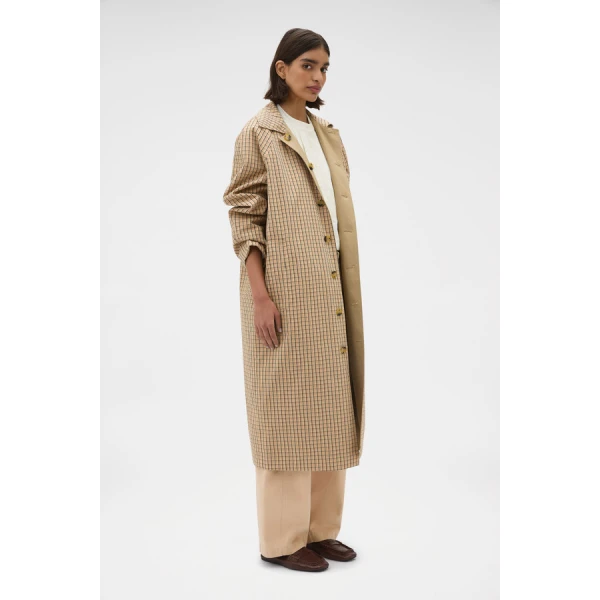 Oroton Reversible Check Mac - Oroton Coats - Australian Heritage Luxury - Shop at Luxury Shoes 