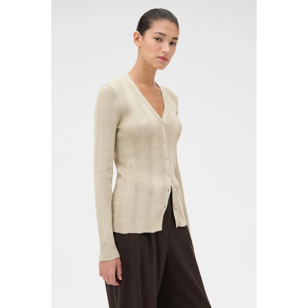 Oroton Ribbed Cardigan - Oroton Knitwear - Australian Heritage Luxury - Shop at Luxury Shoes 