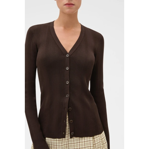 Oroton Ribbed Cardigan - Oroton Knitwear - Australian Heritage Luxury - Shop at Luxury Shoes 