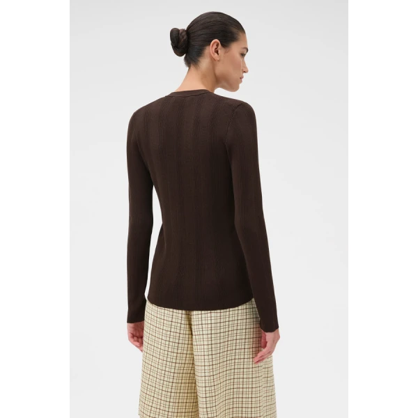 Oroton Ribbed Cardigan - Oroton Knitwear - Australian Heritage Luxury - Shop at Luxury Shoes 