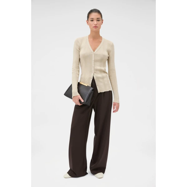 Oroton Ribbed Cardigan - Oroton Knitwear - Australian Heritage Luxury - Shop at Luxury Shoes 
