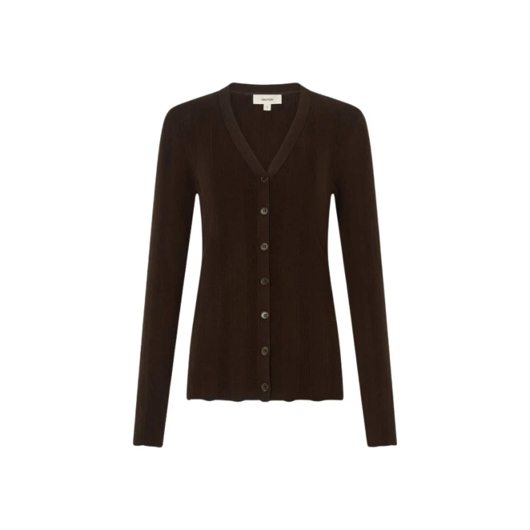 Oroton Ribbed Cardigan - Oroton Knitwear - Australian Heritage Luxury - Shop at Luxury Shoes 