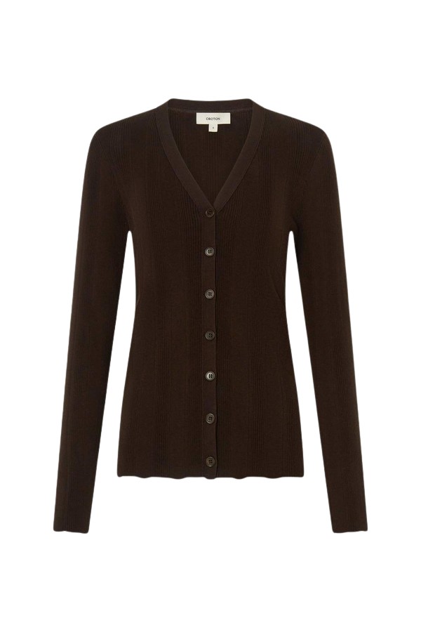 Oroton Ribbed Cardigan