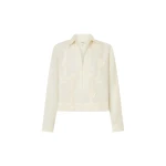 Oroton Ribbon Trim Shirt - Oroton Tops - Australian Heritage Luxury - Shop at Luxury Shoes 