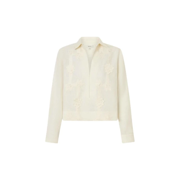 Oroton Ribbon Trim Shirt - Oroton Tops - Australian Heritage Luxury - Shop at Luxury Shoes 