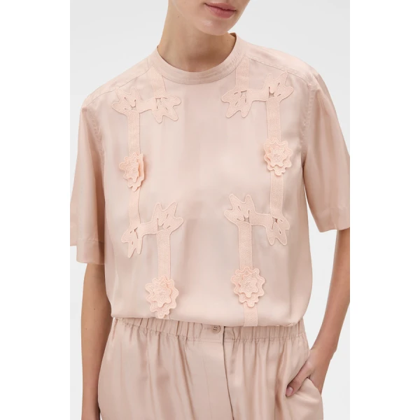 Oroton Ribbon Trim Top - Oroton Tops - Australian Heritage Luxury - Shop at Luxury Shoes 