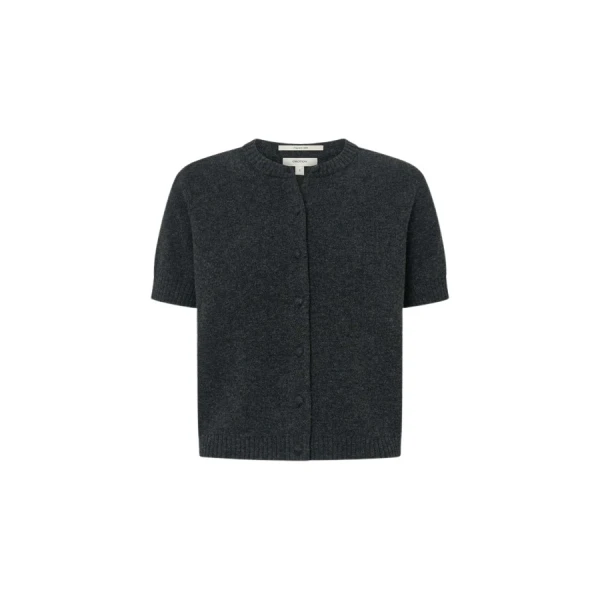 Oroton Short Sleeve Crew Cardigan - Oroton Knitwear - Australian Heritage Luxury - Shop at Luxury Shoes 