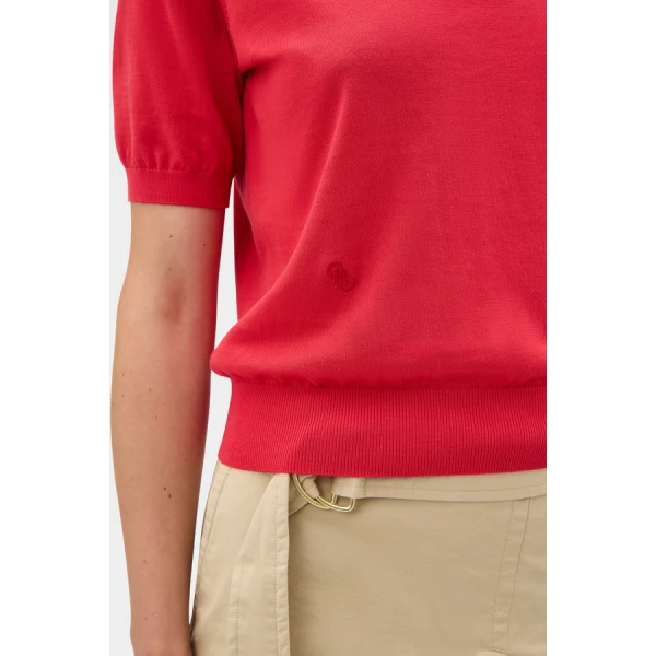 Oroton Short Sleeve Knit Polo - Oroton Tops - Australian Heritage Luxury - Shop at Luxury Shoes 