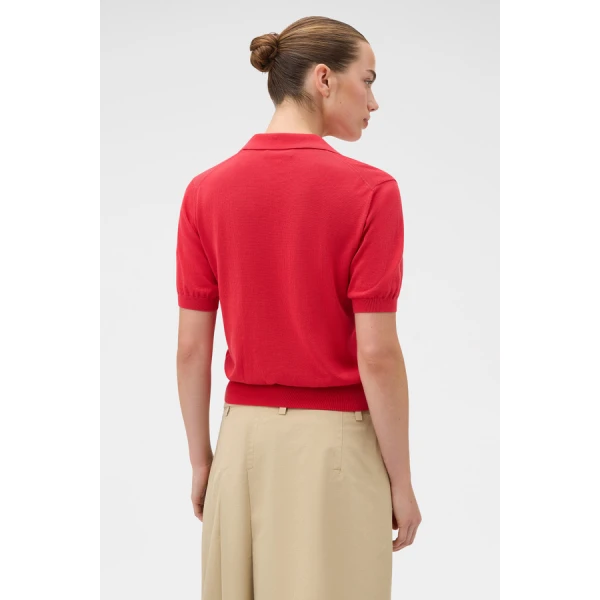 Oroton Short Sleeve Knit Polo - Oroton Tops - Australian Heritage Luxury - Shop at Luxury Shoes 