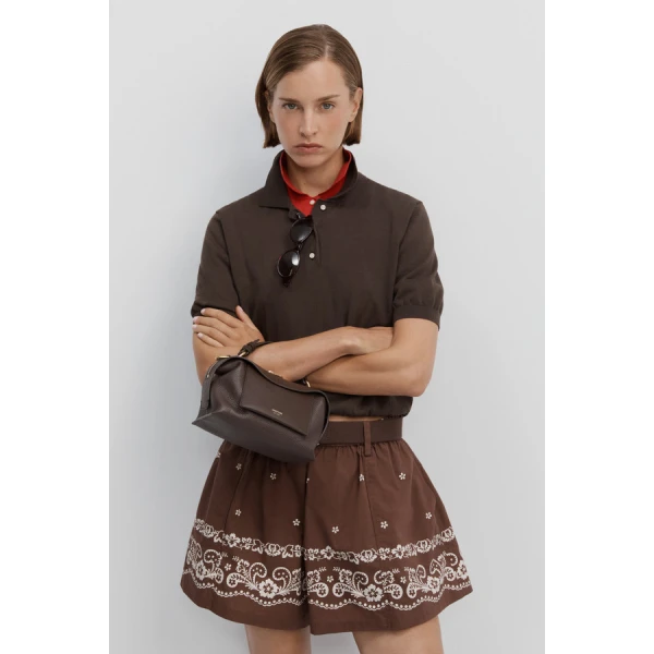 Oroton Short Sleeve Knit Polo - Oroton Tops - Australian Heritage Luxury - Shop at Luxury Shoes 