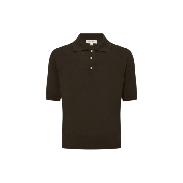 Oroton Short Sleeve Knit Polo - Oroton Tops - Australian Heritage Luxury - Shop at Luxury Shoes 