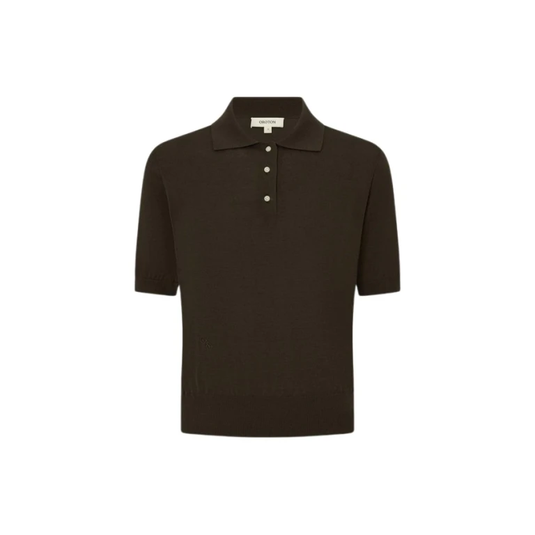 Oroton Short Sleeve Knit Polo - Oroton Tops - Australian Heritage Luxury - Shop at Luxury Shoes 