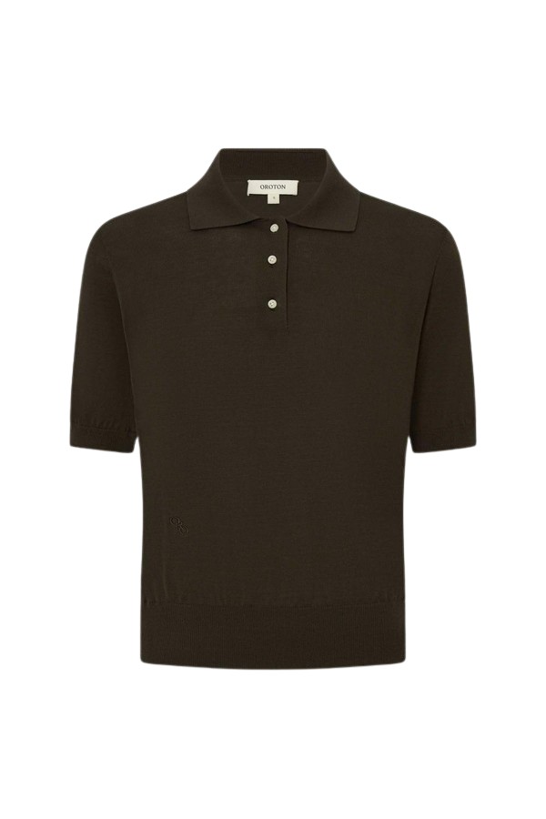 Oroton Short Sleeve Knit Polo