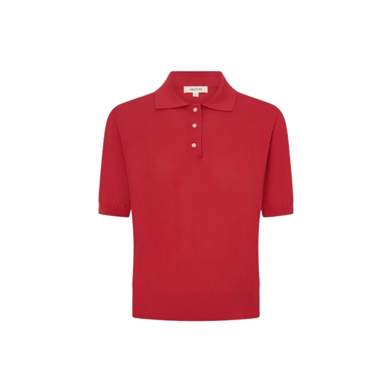 Oroton Short Sleeve Knit Polo - Oroton Tops - Australian Heritage Luxury - Shop at Luxury Shoes 