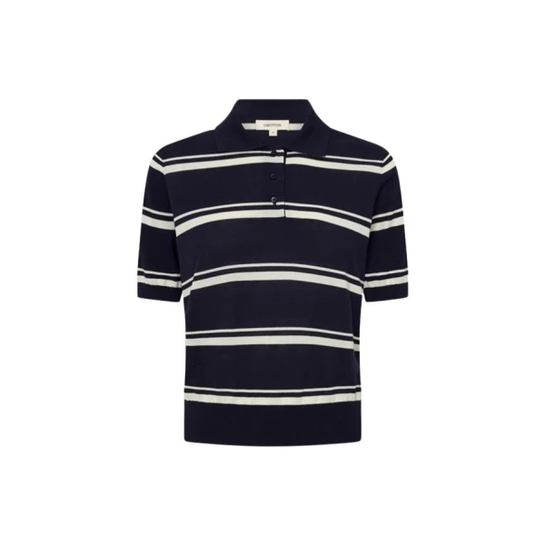 Oroton Short Sleeve Stripe Knit Polo - Oroton Tops - Australian Heritage Luxury - Shop at Luxury Shoes 