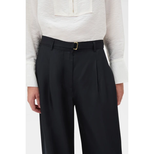 Oroton Silk Belt Detail Pant - Oroton Pants - Australian Heritage Luxury - Shop at Luxury Shoes 