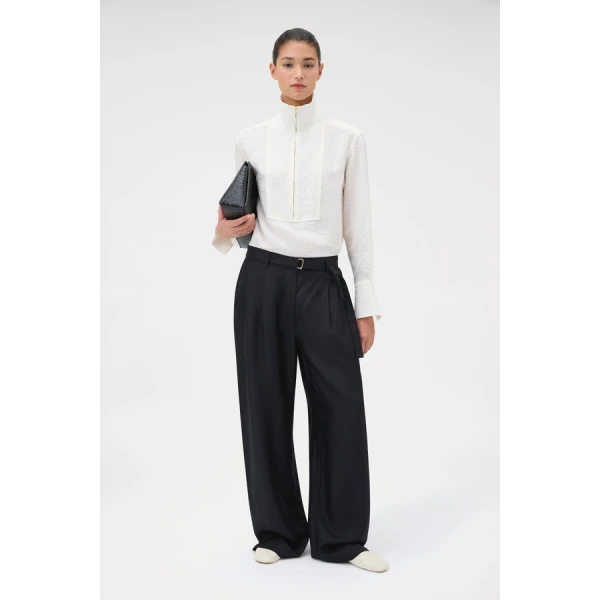 Oroton Silk Belt Detail Pant - Oroton Pants - Australian Heritage Luxury - Shop at Luxury Shoes 