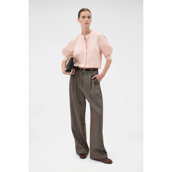 Oroton Sleeve Detail Shirt - Oroton Tops - Australian Heritage Luxury - Shop at Luxury Shoes 
