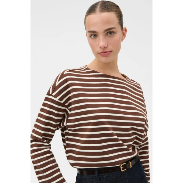 Oroton Stripe Market Tee - Oroton Tops - Australian Heritage Luxury - Shop at Luxury Shoes 