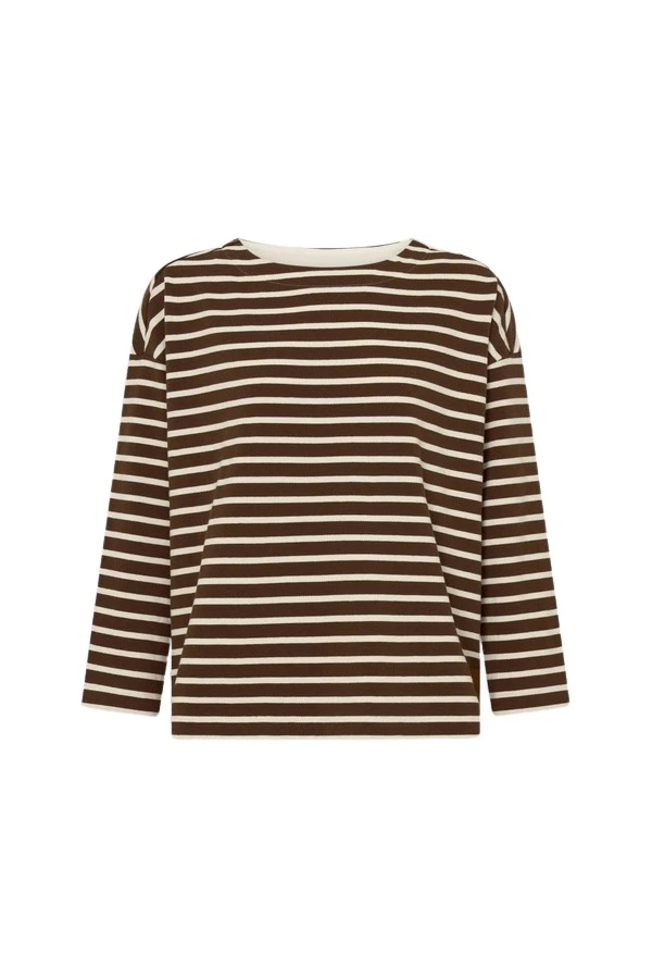 Oroton-Stripe-Market-Tee55675_nobg Oroton Stripe Market Tee - Oroton Tops - Australian Heritage Luxury - Shop at Luxury Shoes