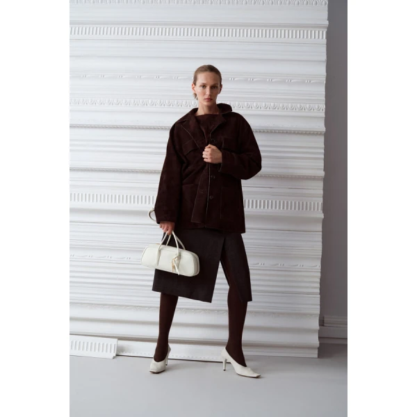 Oroton Suede Jacket - Oroton Jackets - Australian Heritage Luxury - Shop at Luxury Shoes 