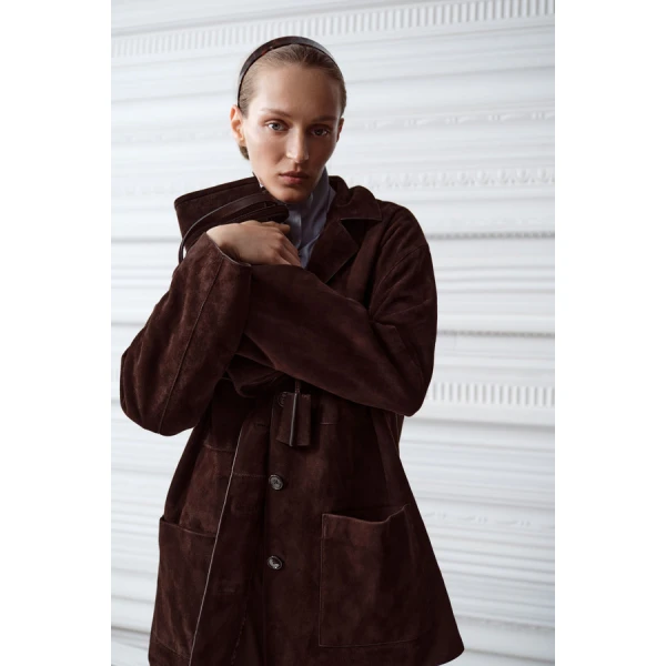 Oroton Suede Jacket - Oroton Jackets - Australian Heritage Luxury - Shop at Luxury Shoes 