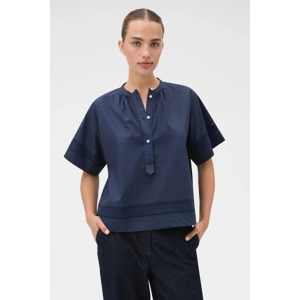 Oroton Trim Detail Smock - Oroton Tops - Australian Heritage Luxury - Shop at Luxury Shoes 