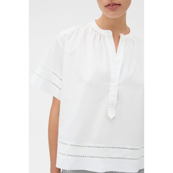 Oroton Trim Detail Smock - Oroton Tops - Australian Heritage Luxury - Shop at Luxury Shoes 