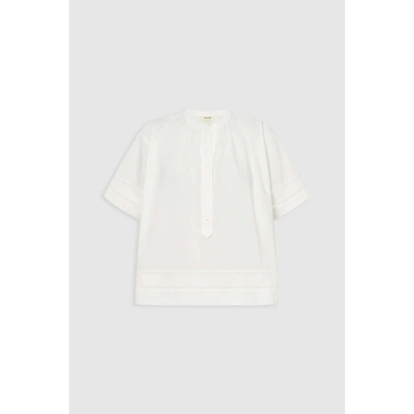 Oroton Trim Detail Smock - Oroton Tops - Australian Heritage Luxury - Shop at Luxury Shoes 