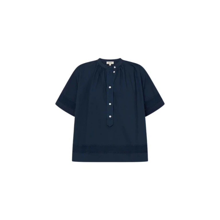 Oroton Trim Detail Smock - Oroton Tops - Australian Heritage Luxury - Shop at Luxury Shoes 