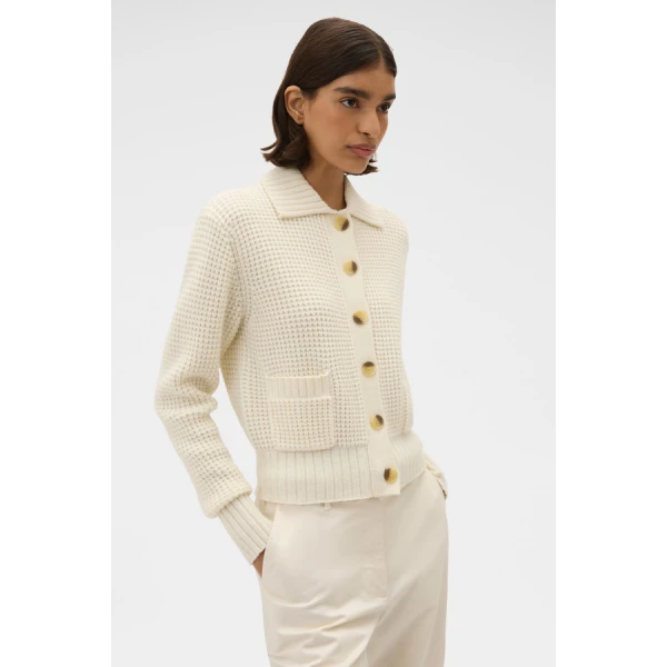 Oroton Waffle Cardigan - Oroton Knitwear - Australian Heritage Luxury - Shop at Luxury Shoes 
