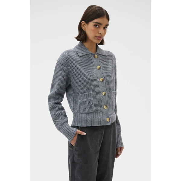 Oroton Waffle Cardigan - Oroton Knitwear - Australian Heritage Luxury - Shop at Luxury Shoes 