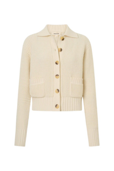 Oroton Waffle Cardigan - Oroton Knitwear - Australian Heritage Luxury - Shop at Luxury Shoes 