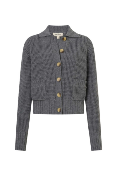 Oroton Waffle Cardigan - Oroton Knitwear - Australian Heritage Luxury - Shop at Luxury Shoes 