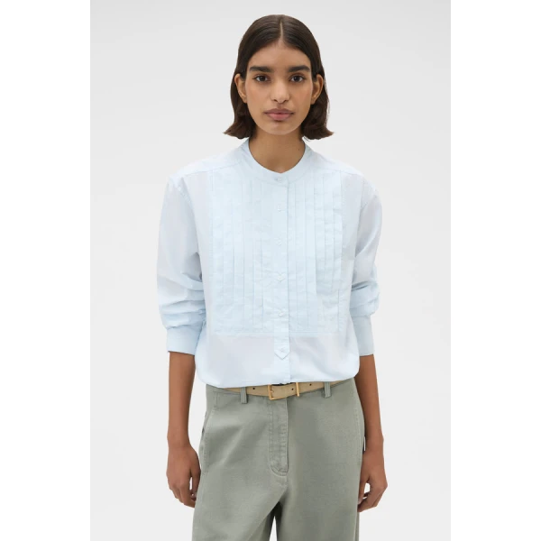 Oroton Washed Pleated Shirt - Oroton Tops - Australian Heritage Luxury - Shop at Luxury Shoes 
