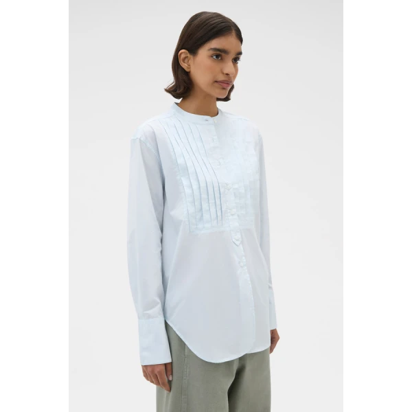 Oroton Washed Pleated Shirt - Oroton Tops - Australian Heritage Luxury - Shop at Luxury Shoes 