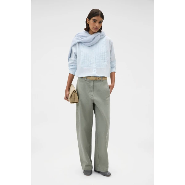 Oroton Washed Pleated Shirt - Oroton Tops - Australian Heritage Luxury - Shop at Luxury Shoes 