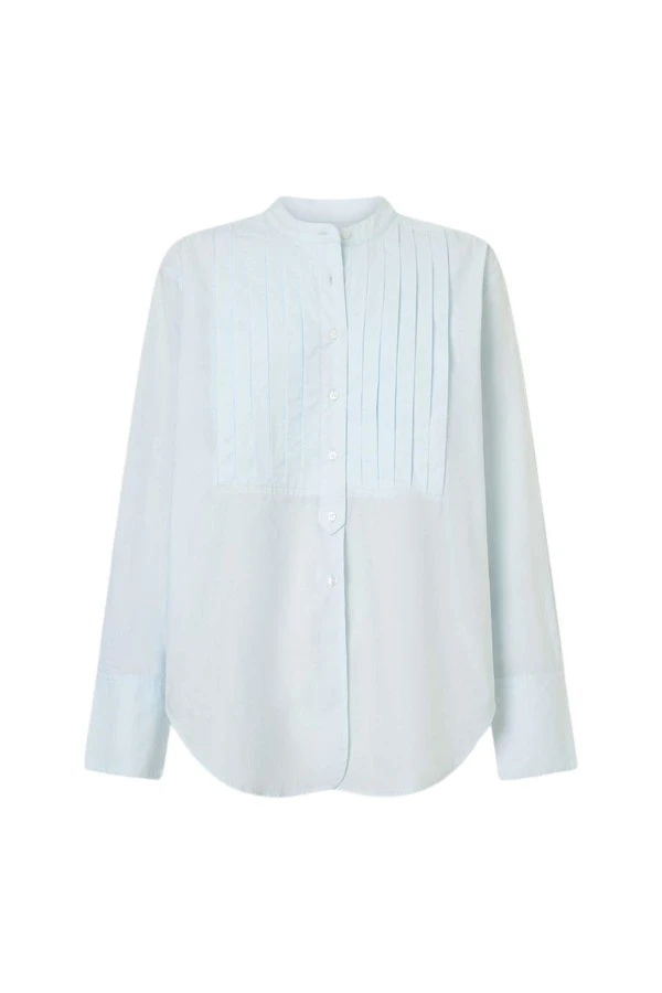 Oroton-Washed-Pleated-Shirt54674_nobg Oroton Washed Pleated Shirt - Oroton Tops - Australian Heritage Luxury - Shop at Luxury Shoes