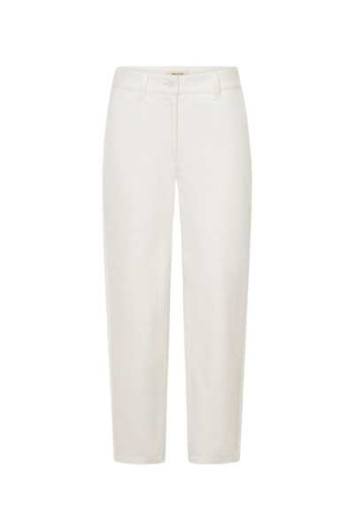 Oroton White Twill Pant - Oroton Pants - Australian Heritage Luxury - Shop at Luxury Shoes 