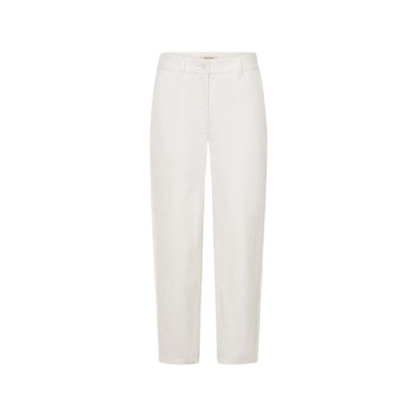 Oroton White Twill Pant - Oroton Pants - Australian Heritage Luxury - Shop at Luxury Shoes 