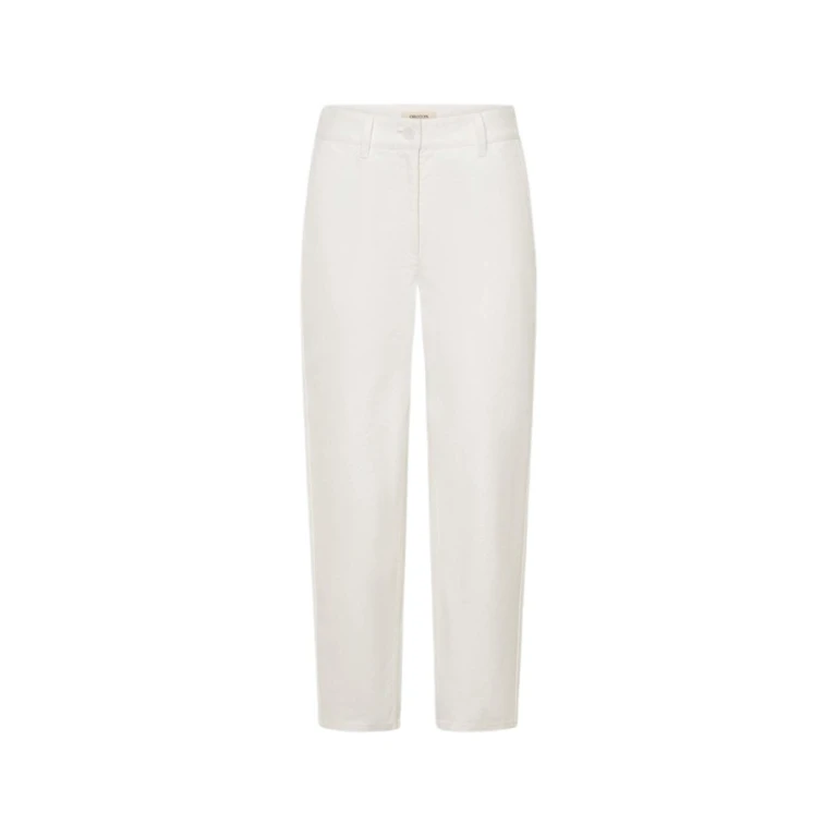 Oroton White Twill Pant - Oroton Pants - Australian Heritage Luxury - Shop at Luxury Shoes 
