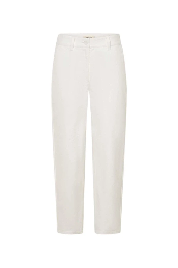 Oroton-White-Twill-Pant24407_nobg Oroton White Twill Pant - Oroton Pants - Australian Heritage Luxury - Shop at Luxury Shoes