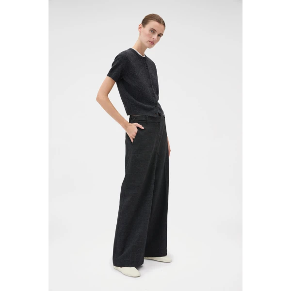 Oroton Wool Flat Front Pant - Oroton Pants - Australian Heritage Luxury - Shop at Luxury Shoes 