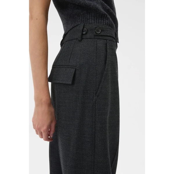 Oroton Wool Flat Front Pant - Oroton Pants - Australian Heritage Luxury - Shop at Luxury Shoes 