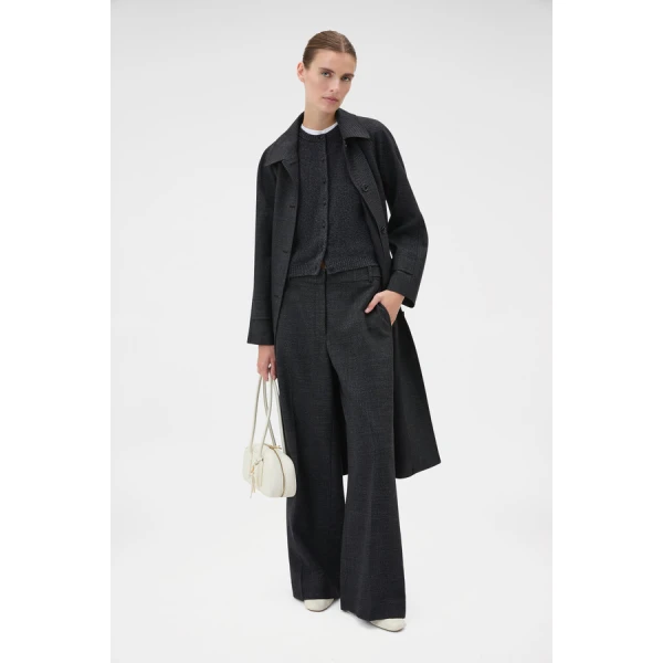 Oroton Wool Flat Front Pant - Oroton Pants - Australian Heritage Luxury - Shop at Luxury Shoes 