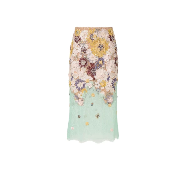Costarellos Skirts - Romantic Greek Lace - Shop at Luxury Shoes 